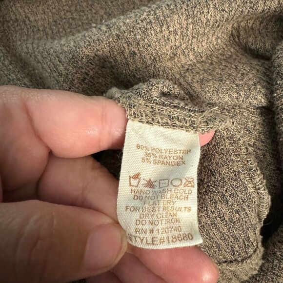 Mystree High Neck Tiered Ruffle Bottom Sweater Size L - Picture 6 of 11